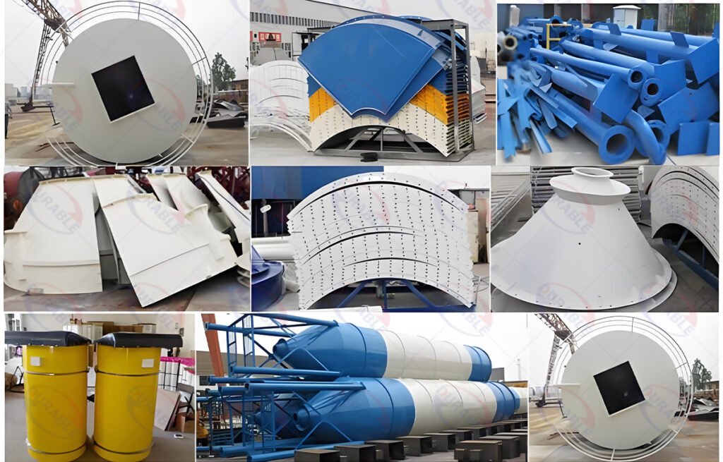 Bolted silo core structure and components