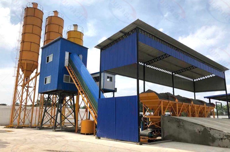 Bolted silo for cement production plant