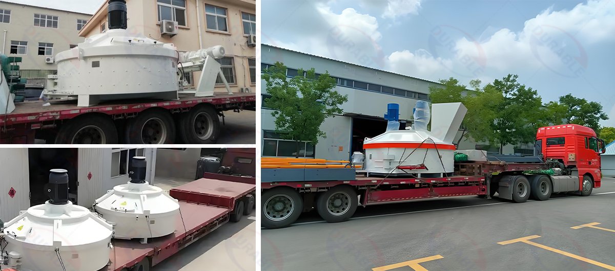 Transport planetary concrete mixer