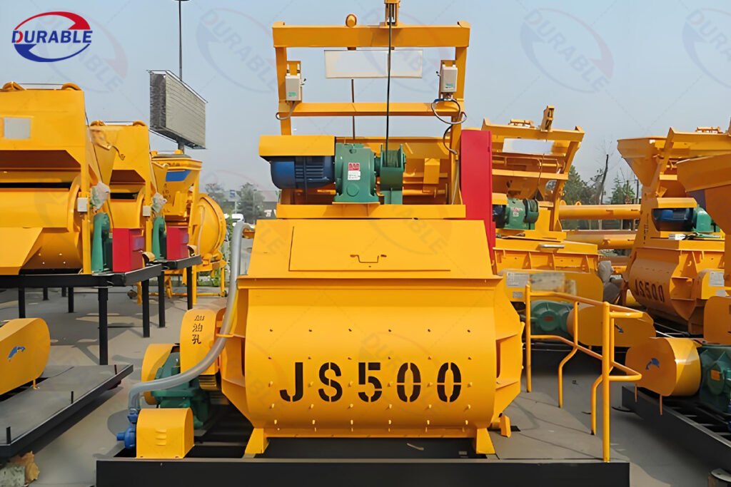 Twin Shaft Concrete Mixer
