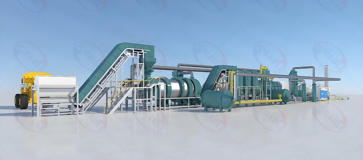 4th Double Layer Generation Drum Biomass Carbonization Equipment