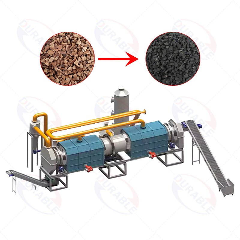 4th Double Layer Generation Drum Biomass Carbonization Equipment