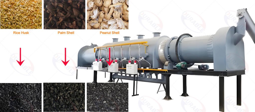 Continuous Biomass-Carbonization Furnace Application