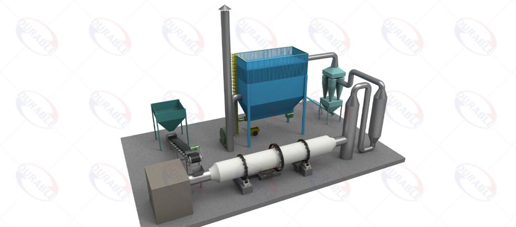 Coal slime dryer process flow
