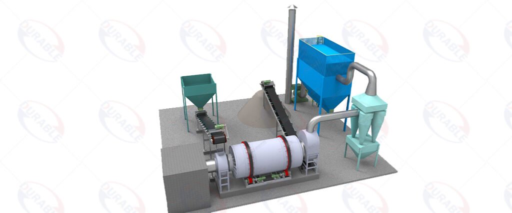 Silica sand drying process