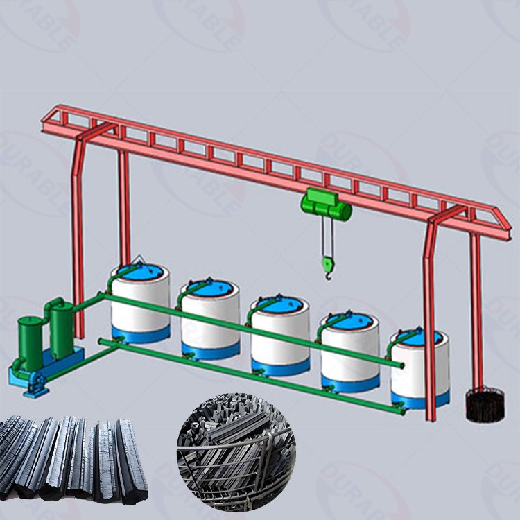 Airflow lift carbonization furnace