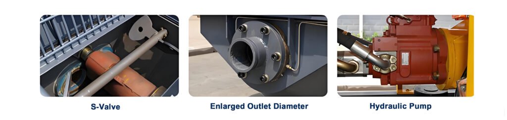 Concrete pump main systems and parts