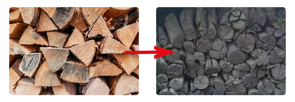 Hardwood charcoal production