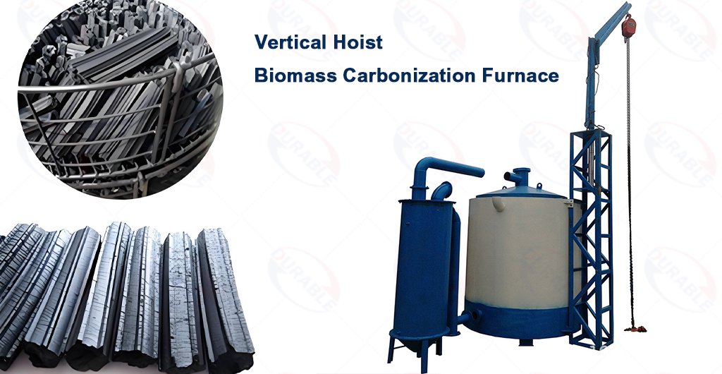 Vertical Hoist Biomass Carbonization Furnace