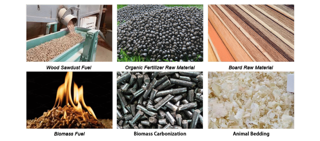 Uses of processed wood waste