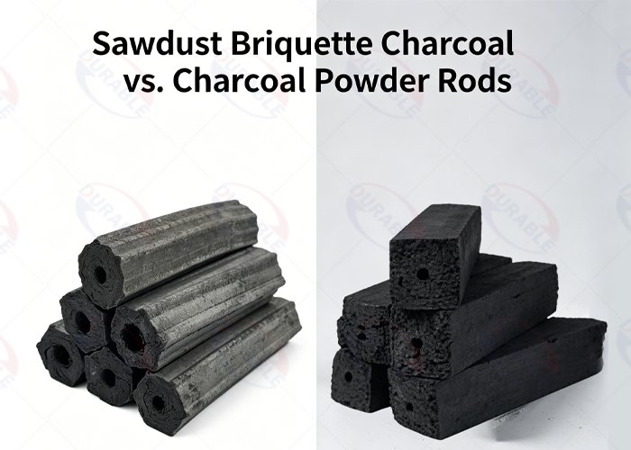 Sawdust Briquette Charcoal vs Charcoal Powder R...