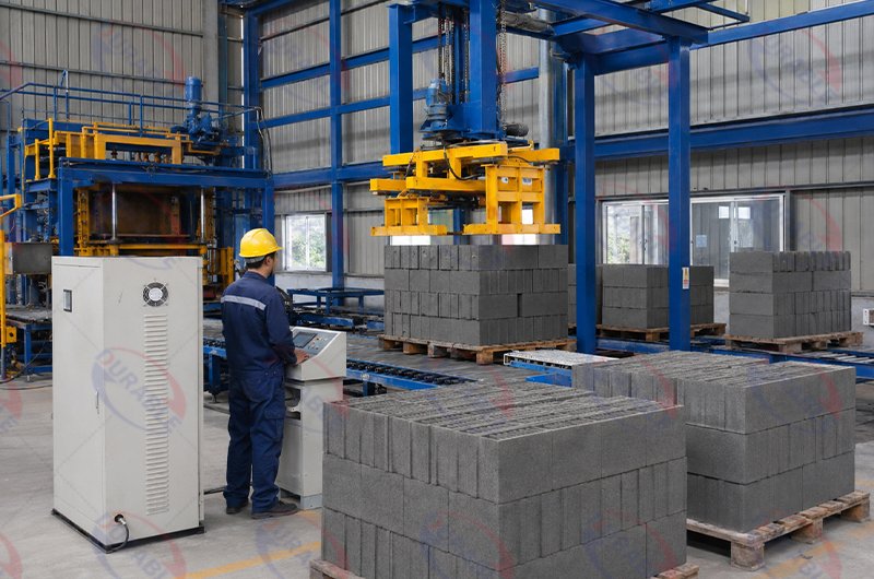 Automatic Block Plant Operator at Work