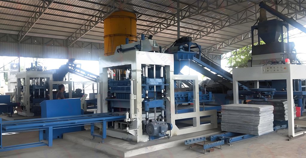 Automatic block production line