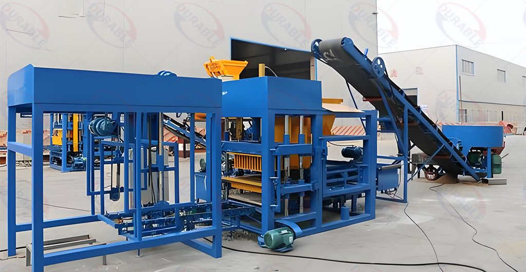 Automatic concrete block factory