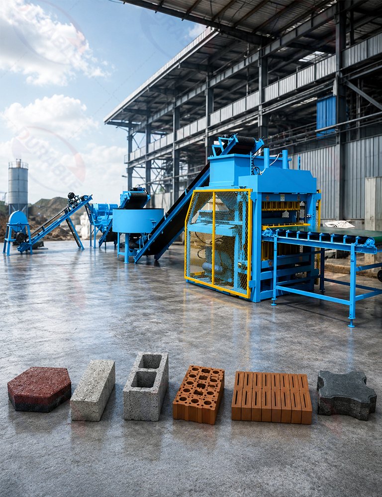 Durable Equipment for Block, Concrete and Biomass Production