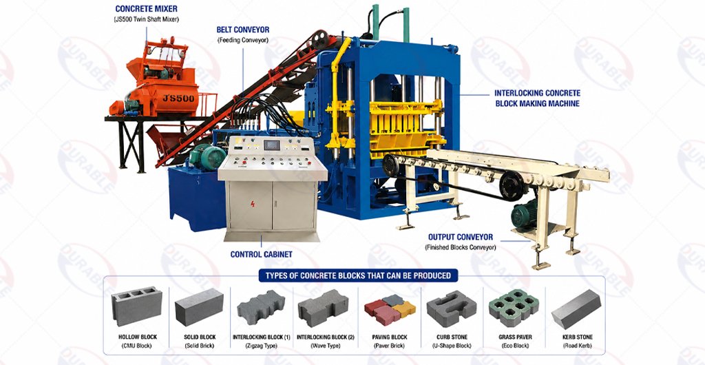 Cement interlocking bricks