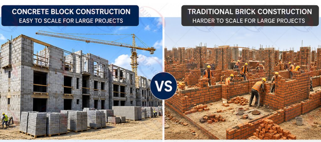 Concrete Blocks vs Traditional Bricks