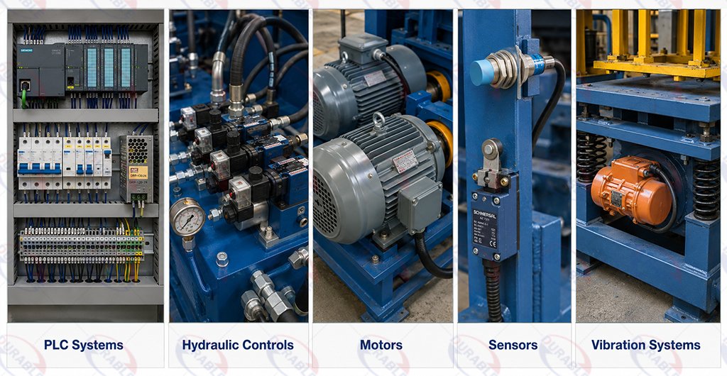 Hydraulic Brick Machine Key Components