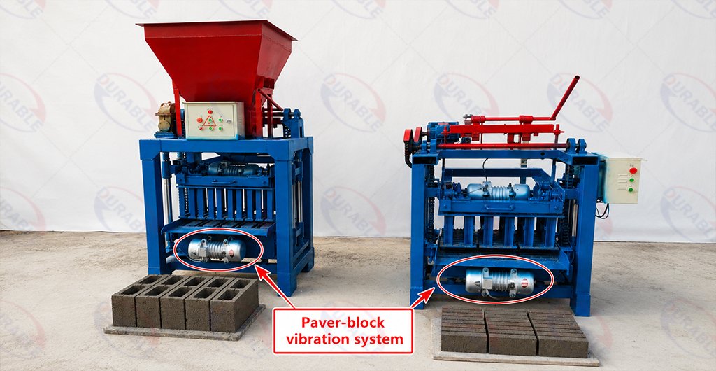 Paver block vibration system