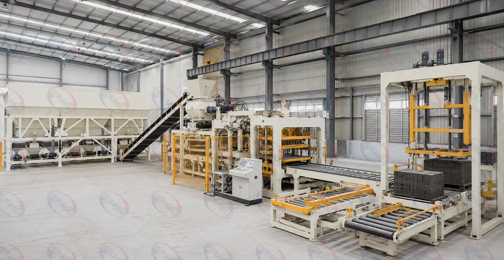 Solid block production line