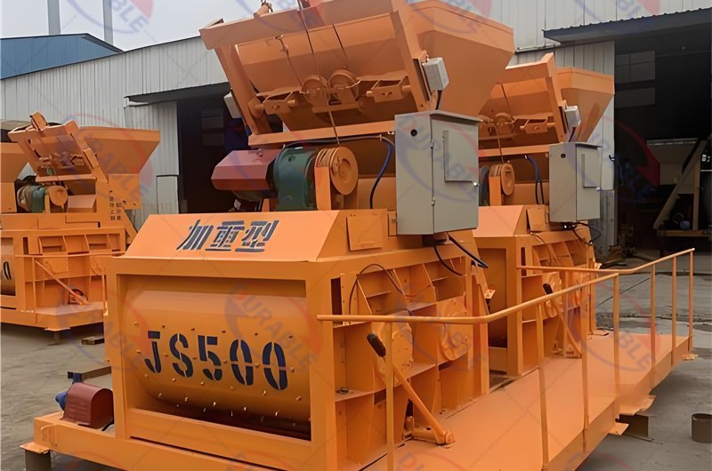 Twin Shaft Concrete Mixer
