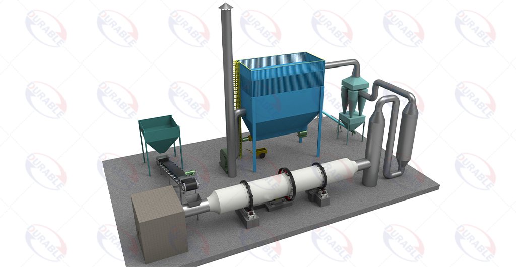 biomass production line drying system