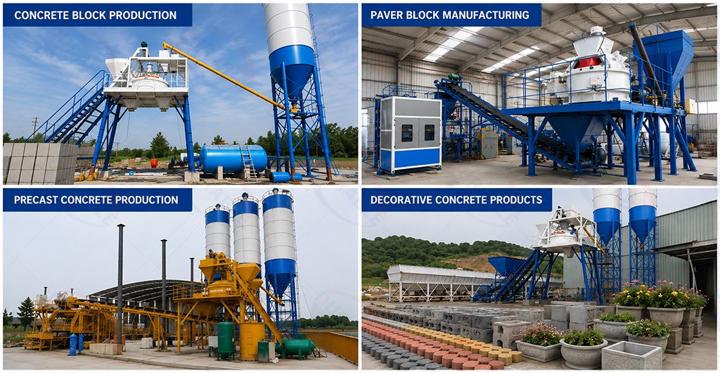 Applications of Planetary Concrete Mixers