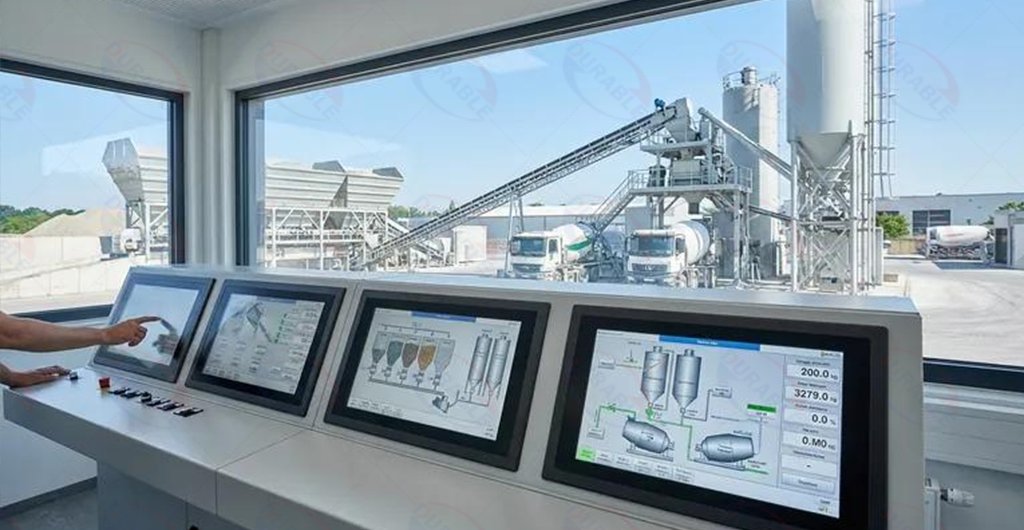Control System of Stationary Concrete Batching Plant
