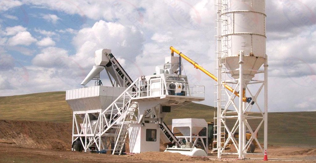 Portable concrete batching plant