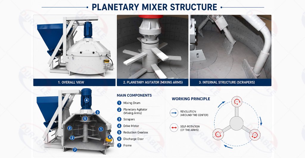 planetary mixer structure