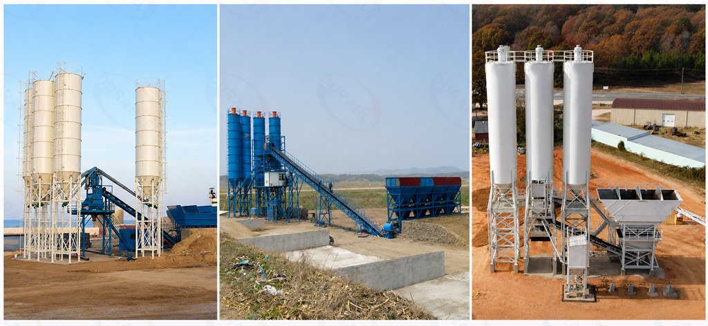Stationary concrete plant