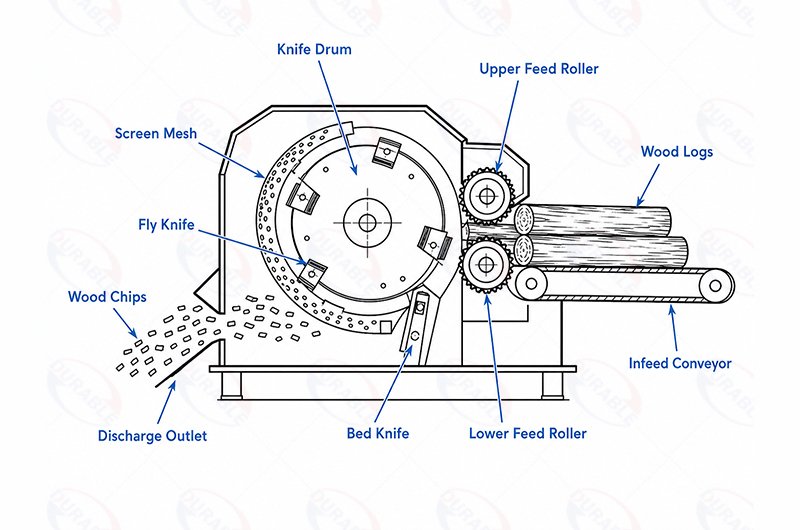 Drum Chipper Structure