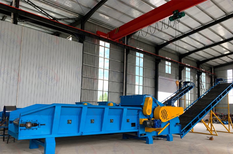 Heavy-Duty Drum Chipper for Wood Processing