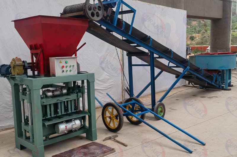 Semi-Automatic Concrete Block Machine