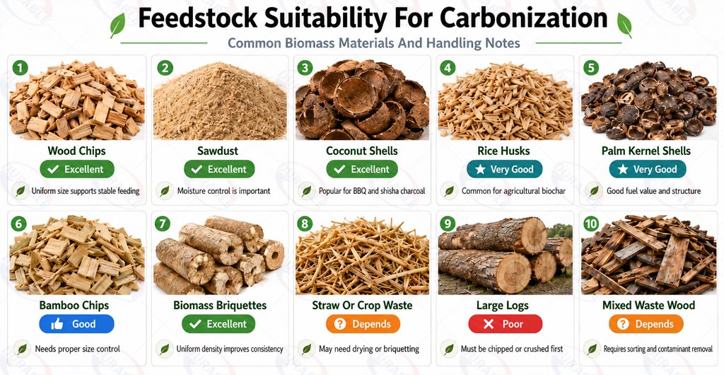 Suitable Materials for Square Continuous Biomass Carbonization Furnace
