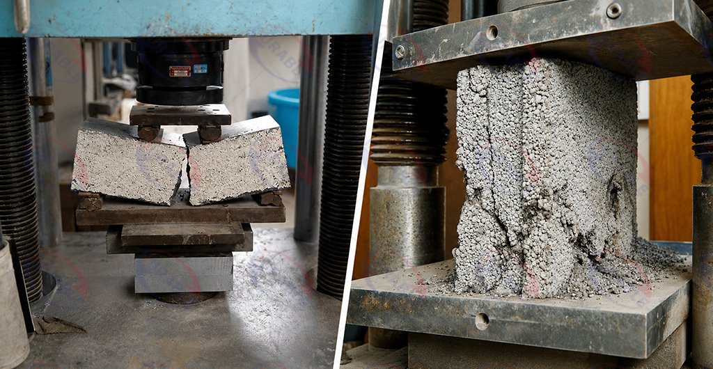 Concrete block factory quality control and crack diagnosis
